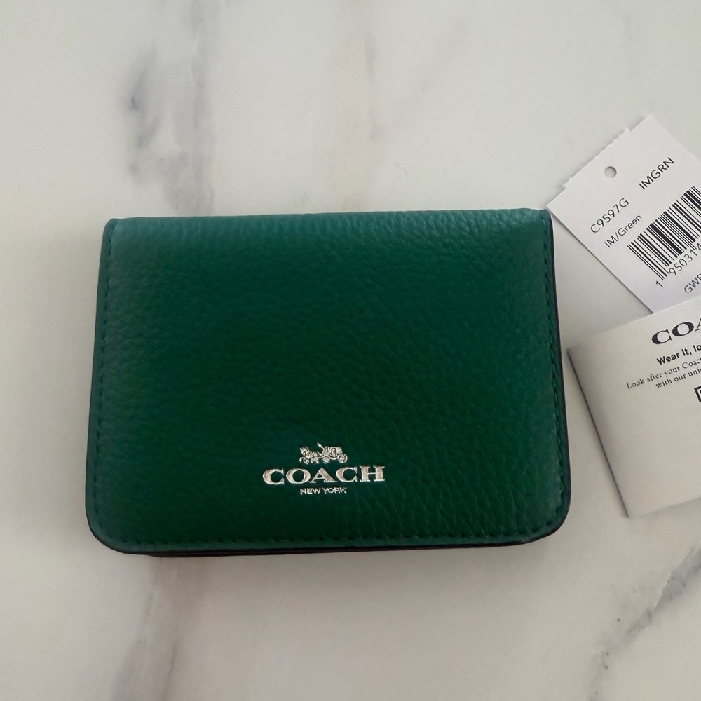 Coach bifold card case